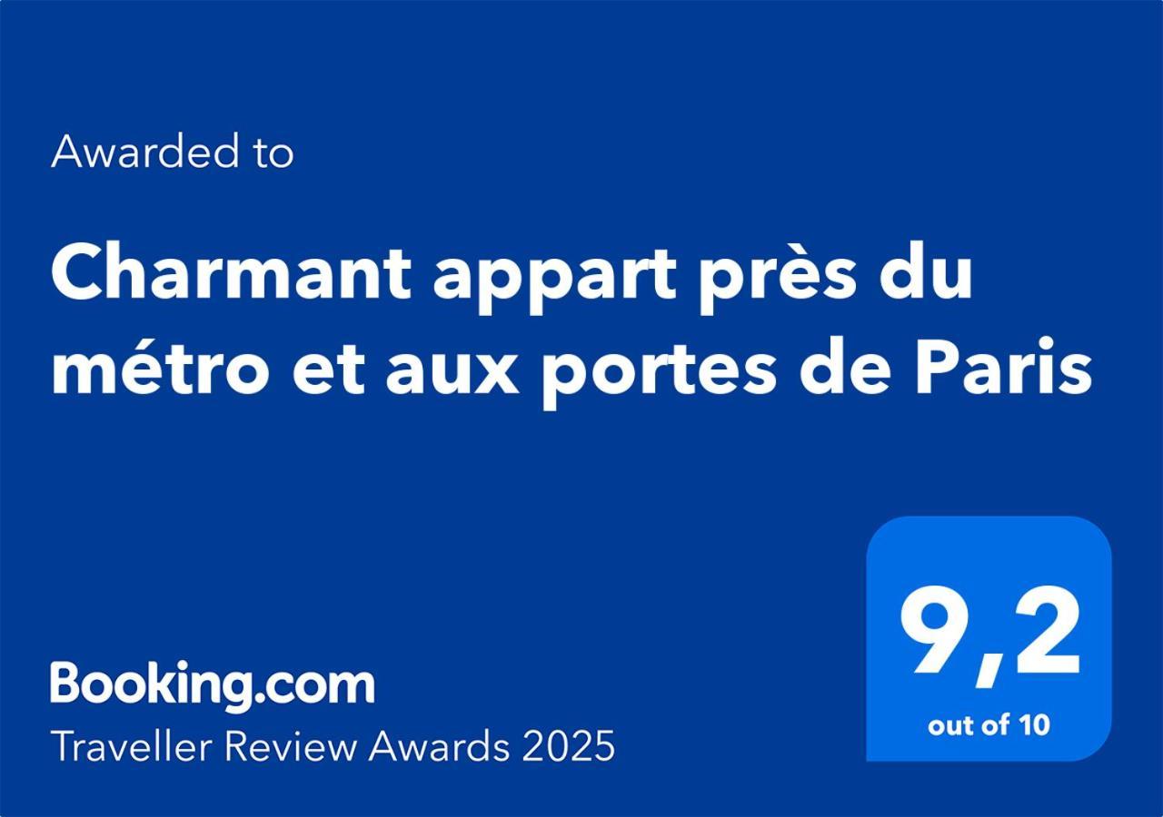 Charmant Appart Pres Du Metro Et Aux Portes De Paris Saint-Ouen  Eksteriør bilde